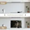 Café - Croissant - Koffie - Astronaut keuken achterwand spatscherm klein -voor_na_NL