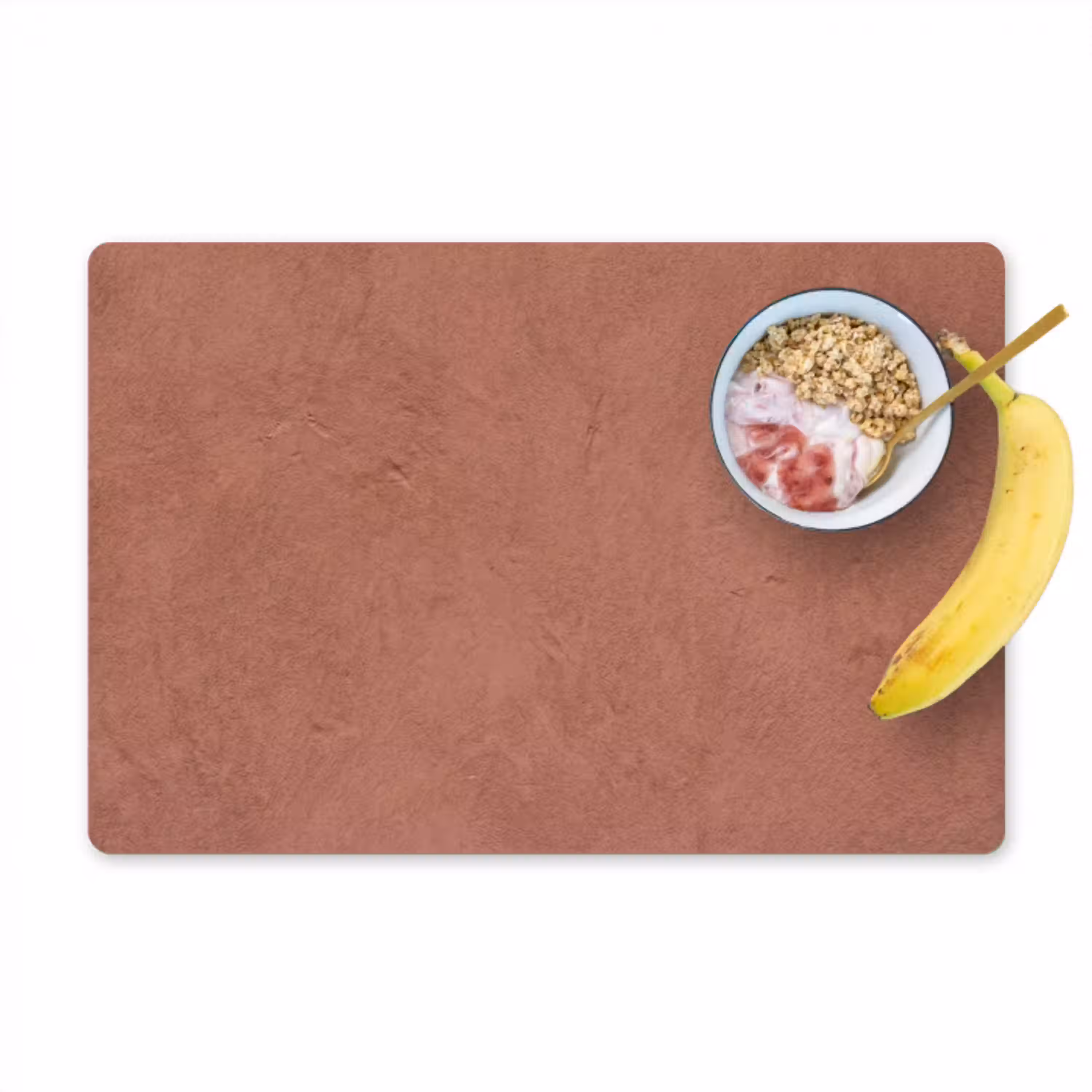 Textuur - Roodbruin - Grof - Modern Placemat vinyl groot -zzzproduct_Kitchenyeah-website