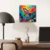 Haai - Koraalrif - Abstract - Kleurrijk aluminium wit klein -sfeer5
