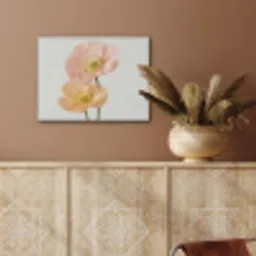 Papavers - Botanisch - Roze PET vilt klein -sfeer4