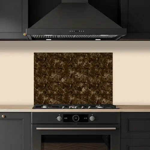 Donker - Graniet - Bruin keuken achterwand spatscherm klein 900 -sfeer1