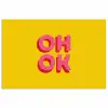 Oh ok - 3D - Geel - Roze poster papier klein -3d