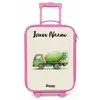 Betonmixer - Getekend - Groen Kinderkoffer - Roze klein -zz3dotto