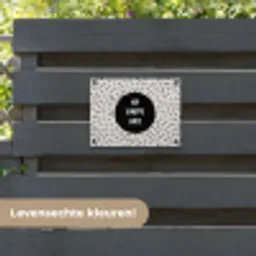 Quotes - Gelukkig - Tekst - Oh happy day tuinposter los doek klein -sfeer3