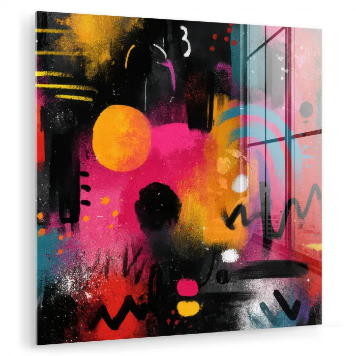 Kleurvlakken - Vormen - Kleurrijk - Abstract plexiglas 5mm klein -zzzproduct_nieuw