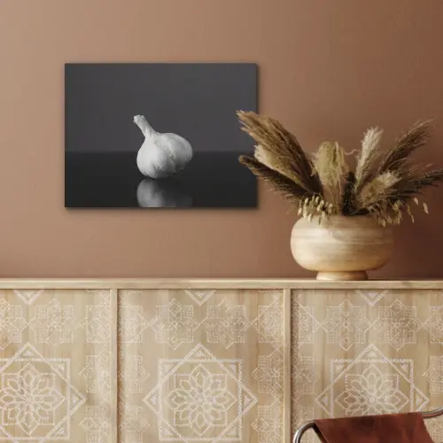 Knoflook - Zwart - Wit PET vilt klein -sfeer4
