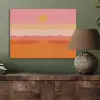 Zon - Abstract - Landschap - Oranje PET vilt klein -sfeer2