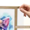 Kat - Portret - Kleuren - Verf - Wit Light Box met batterij (Wandlamp kind) middel -USP_websiteprintNL