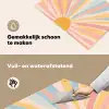 Illustratie - Zon - Pastelkleuren Inductie beschemer met haakjes klein -ky-schoon-nl
