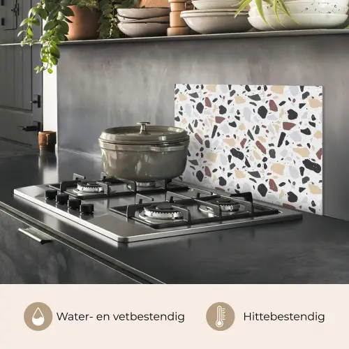 Terrazzo -  Patroon - Kleurrijk - Klei keuken achterwand spatscherm klein 900 -usp_NL