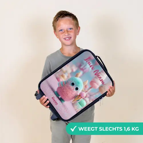 Zoet Monstersnoep Avontuur Kinderkoffer - Zwart klein -sfeer4_NL