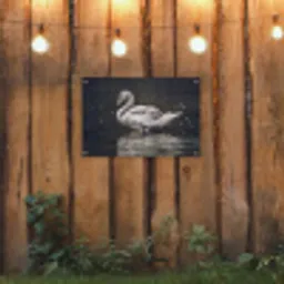 Vogel - Zwaan - Water tuinposter los doek klein -sfeer1