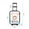 Schommelende baby eenhoorn Kinderkoffer - Zwart klein -productfoto_formaten