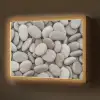 Kiezels - Stenen - Grijs Light Box met batterij (Wandlamp) middel -z3d_website