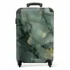 Groene marmerstructuur NBS - Handbagage koffer - Volwassenen Unisex middel -productfoto_recht