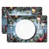Kerstomlijsting - Sneeuw - Meerkleurig Placemat vinyl groot -zzsfeer2_Kitchenyeah-website