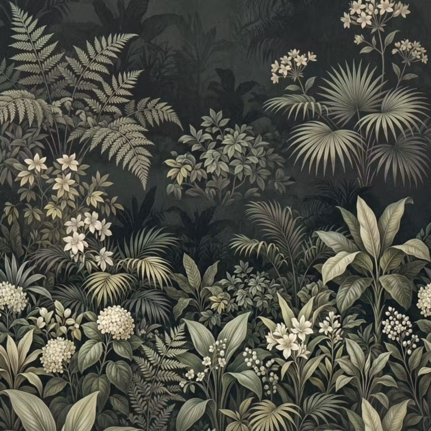 Behang - Jungle - Bladeren - Botanisch - Groen