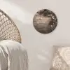 Kersthoekdecoratie - Dennenappels - Lichtjes Akoestische PET Vilt - Rond klein -sfeer4