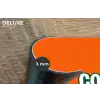 Cool - Oranje - Groen Placemat vinyl groot -closeup