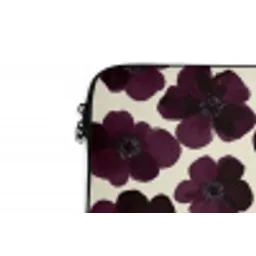 Bloemen - Aquarel - Paars laptophoes neopreen klein 279 -detail