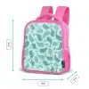Gestileerde walvissen in tonale zeegroene tinten Kinderrugzak - Roze middel -productfoto_formaten