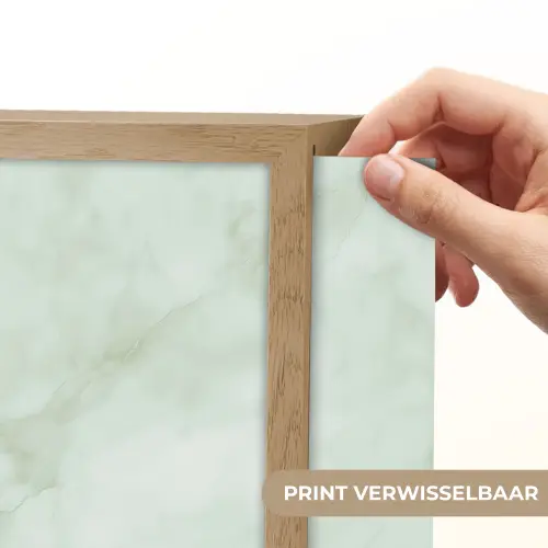 Groen - Marmer - Vloeiende aders Light Box met batterij (Wandlamp) middel 907 -USP_websiteprintNL