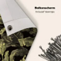 Botanisch - Bladeren - Groen Balkonbeschermer Duitsland klein 596 -closeup_NL