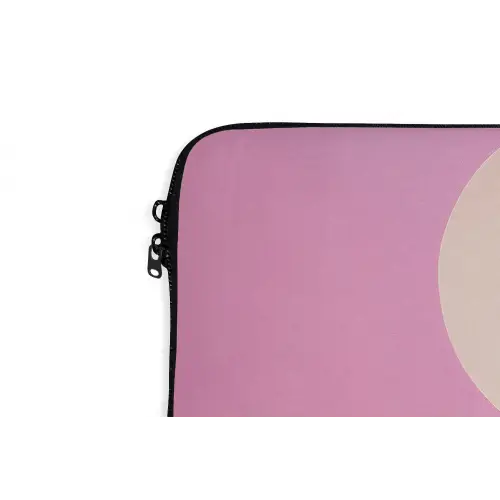 Vrouw - Bloemen - Paars - Abstract laptophoes neopreen klein -detail