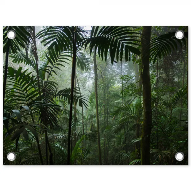 Mysterieuze Tropische Woud tuinposter los doek klein -3d