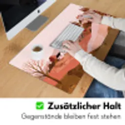 Heuvellandschap - Grafisch - Terracotta Muismat XXL klein -ysfeer3_duits