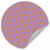 Paars - Oranje - Perzik Wandcirkel behangsticker klein 186 -3d