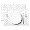 Design - Lijn - Patroon - Zwart - Wit Placemat vinyl groot 368 -zzsfeer2_Kitchenyeah-website