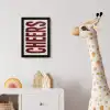 Red - Cheers - Decoratie - Beige fotolijst zwart zonder passe partout klein -usfeer4_kinderkamer