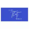 Blauw - I am that woman - Sierlijk - Minimalistisch Muismat XXL klein -3d_leeg