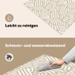 Abstract - Modern - Beige Inductie beschemer met haakjes klein 777 -ky-schoon-de