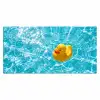 Badeend - Dobberen - Blauw Muismat XXL klein -3d_leeg