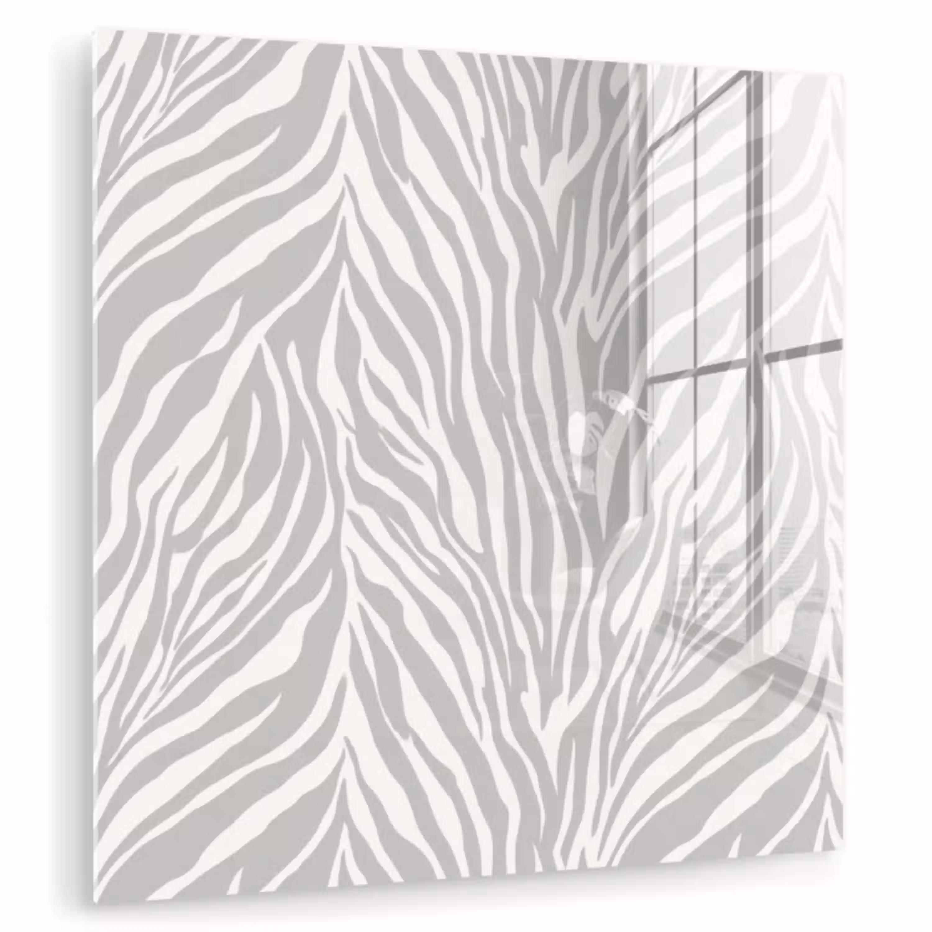 Zebra - Motief - Grijs plexiglas 5mm klein 11 -zzzproduct_nieuw