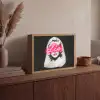Neon - Letters - Vintage - Vrouw Light Box met batterij (Wandlamp) middel -sfeer2