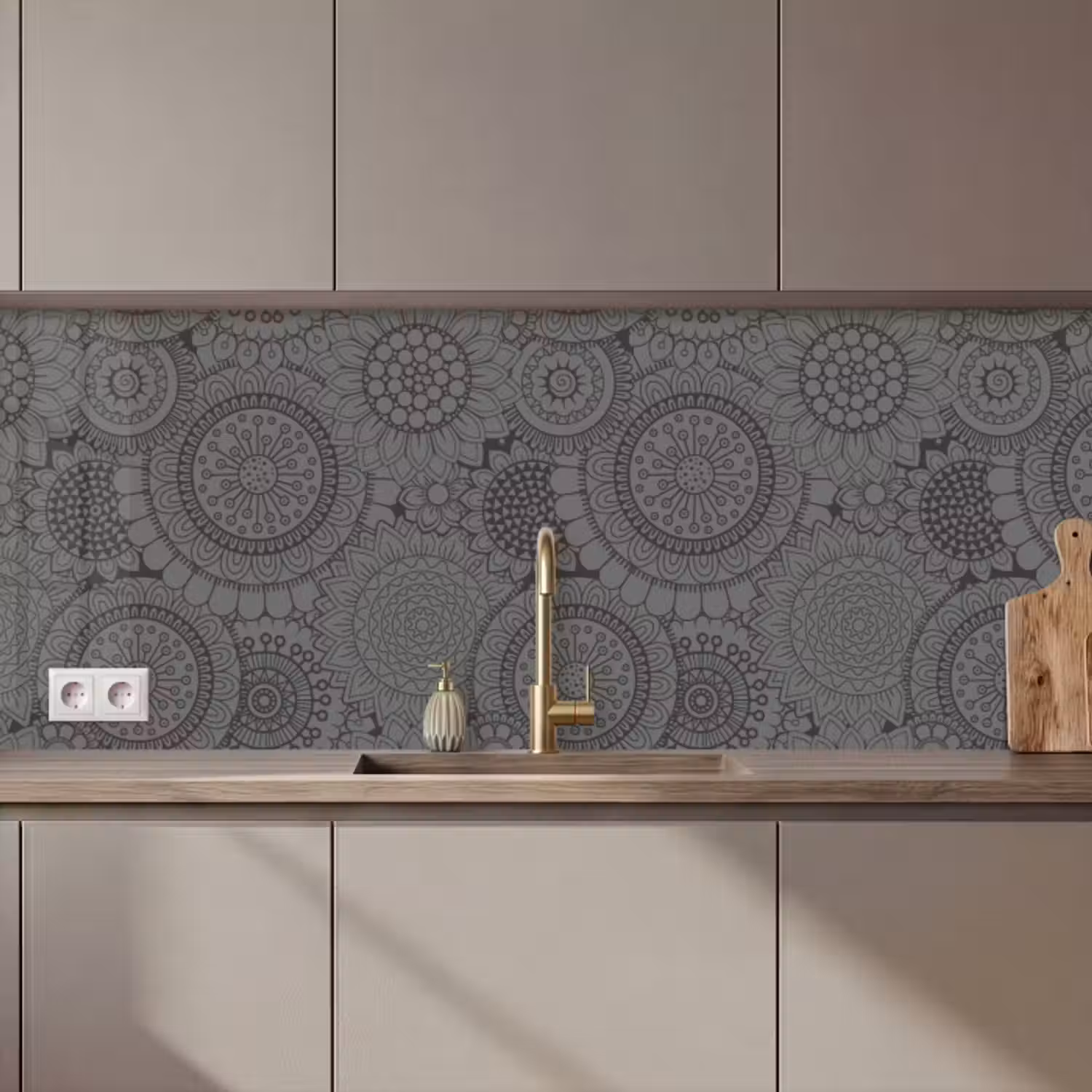 Küchenrückwand - Design - Bohème - Sonnenblume