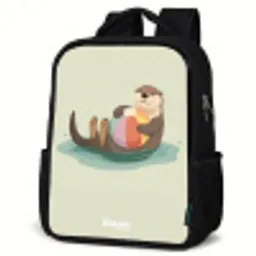 Otter - Strandbal - Water Rugzak - Zwart middel -schuin