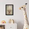 Dromerig - Beige - Paardenbloemzaadjes fotolijst zwart zonder passe partout klein -usfeer4_kinderkamer