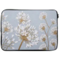 Illustratie - Bloemen - Blauw laptophoes neopreen klein -zkaufland3dotto