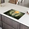 Bloemen - Bladeren - Zon - Groen Inductie beschermer vinyl 3mm klein -sfeer8