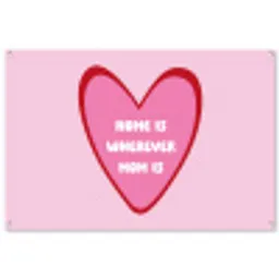 Quote - Moeder - Roze tuinposter los doek groot -3d