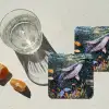 Mozaïek - Walvis - Koraal - Water onderzetter kurk middel -sfeer4