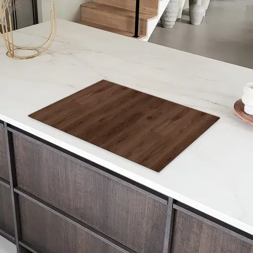 Bruin - Patronen - Hout Inductie beschermer vinyl 3mm klein 276 -sfeer8