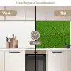 Natuur - Blad - Groen keuken achterwand 2 middel -voor-na2_NL