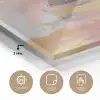 Abstract - Pastel kleuren - Goud - Modern - Aesthetic plexiglas 5mm klein -sfeer2
