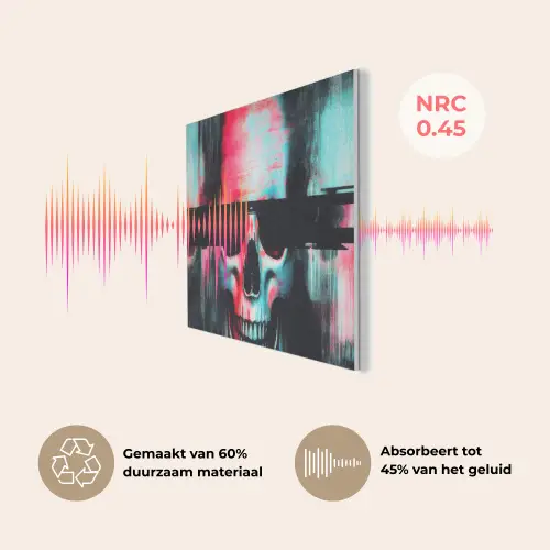 Schedels - Glitch - Cyberpunk PET vilt middel -USP_NL