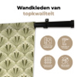 Klassiek - Waaier - Groen Wandkleed katoen klein 269 -sfeer2